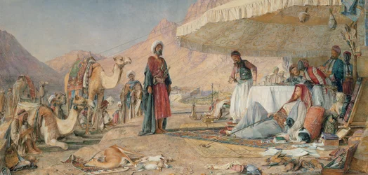 Un campement franc dans le désert du mont Sinaï, 1842, 1856